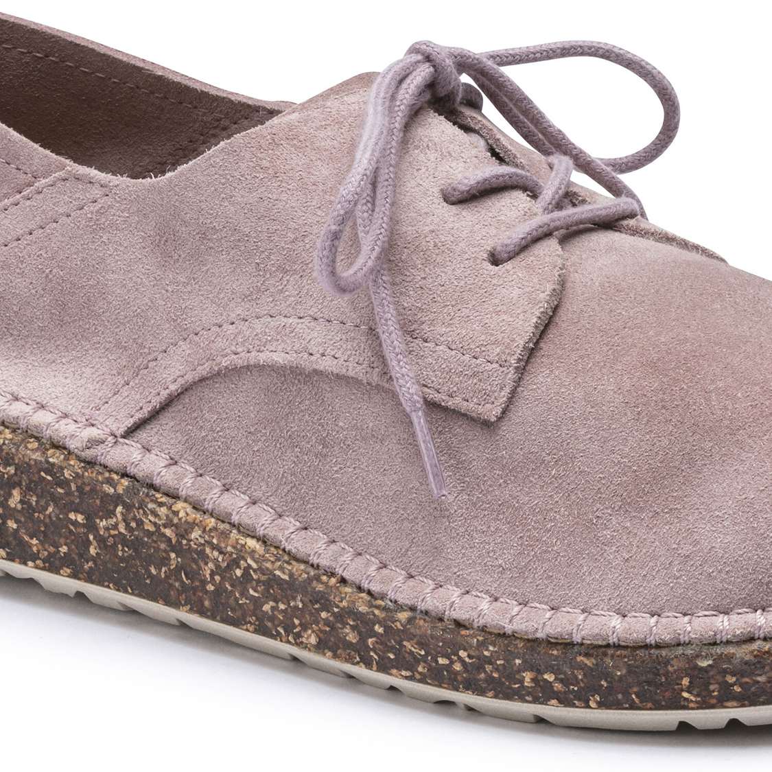 Lavender Birkenstock Gary Suede Leather Women's Lace Up Shoes | IXGzFYsXaP3