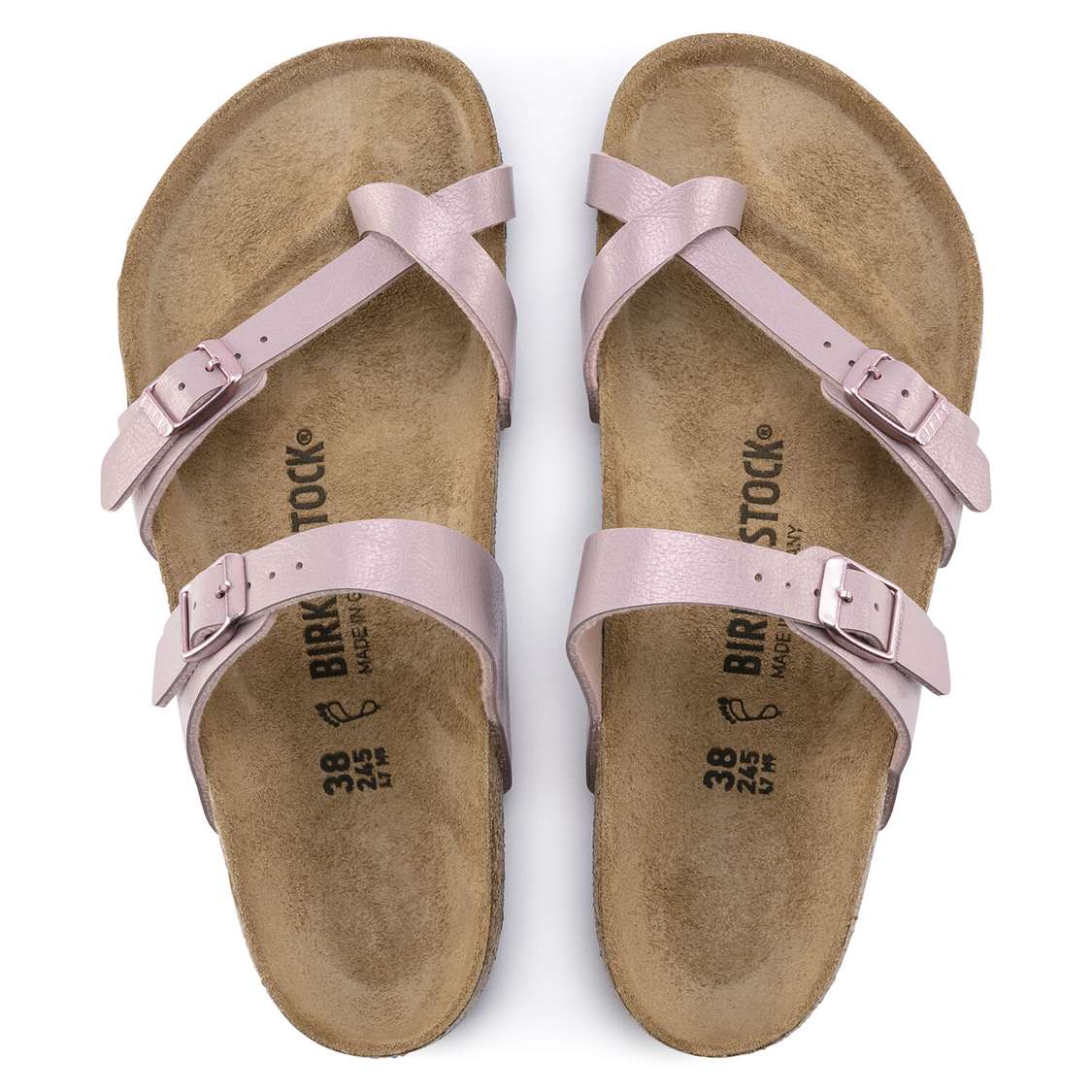 Lavender Birkenstock Mayari Birko-Flor Women's Two Strap Sandals | FlOSIZOtSRn