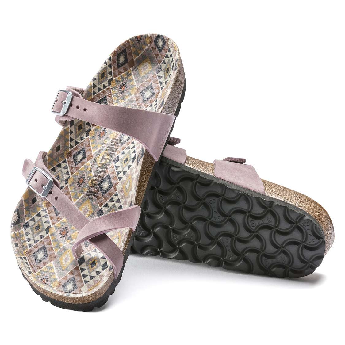 Lavender Birkenstock Mayari Oiled Leather Women's Multi Strap Sandals | Crvy8vKIWS1