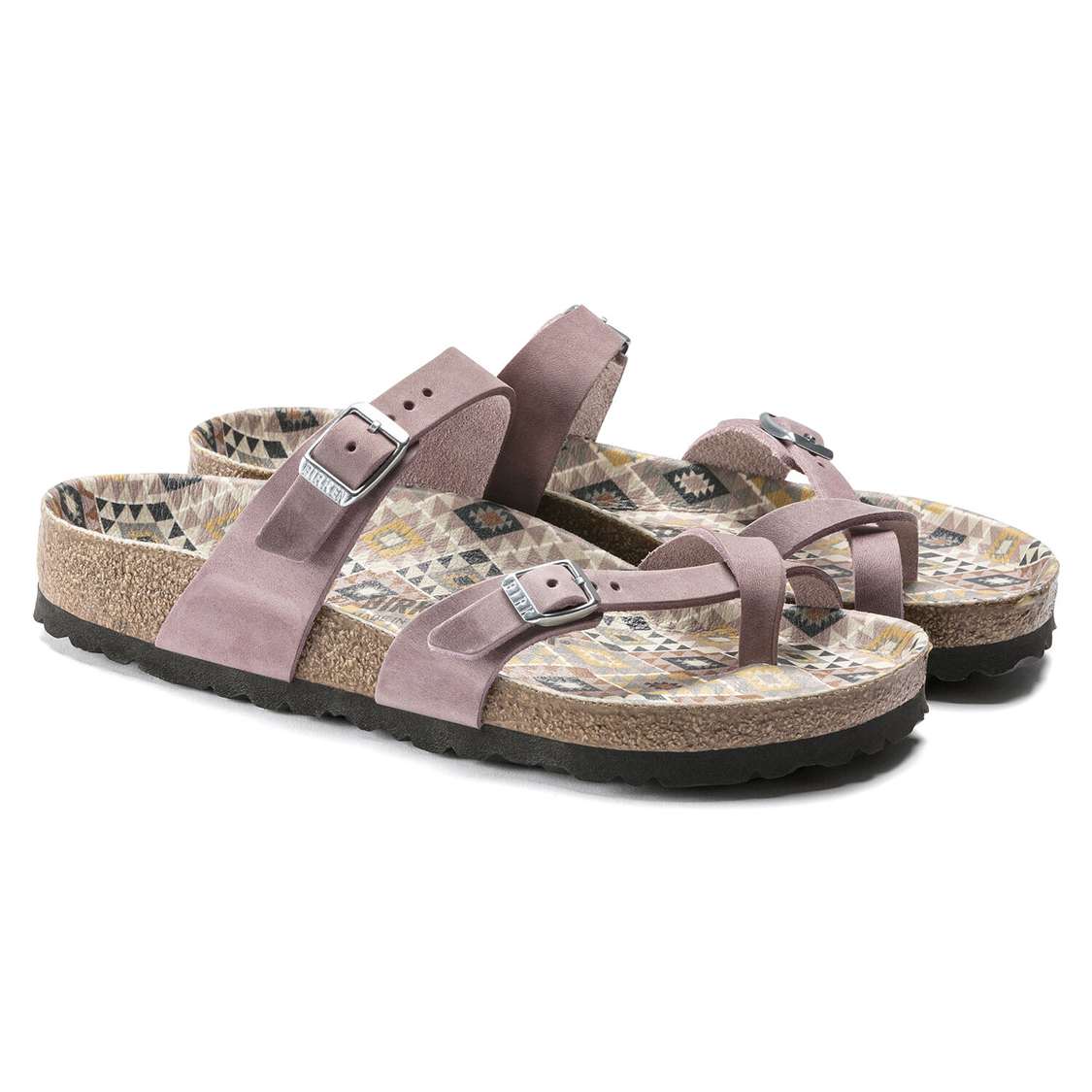 Lavender Birkenstock Mayari Oiled Leather Women's Multi Strap Sandals | Crvy8vKIWS1