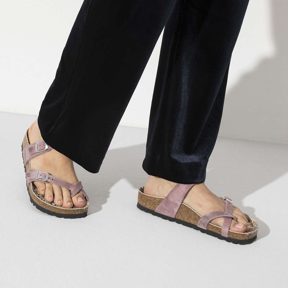 Lavender Birkenstock Mayari Oiled Leather Women's Two Strap Sandals | qgAEkUtgUeB