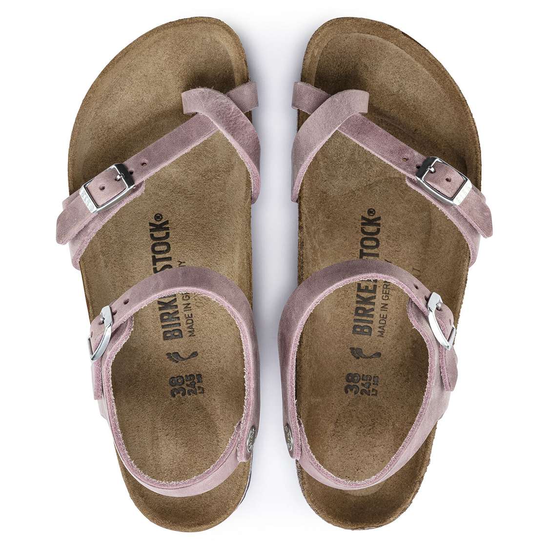 Lavender Birkenstock Taormina Oiled Leather Women's Back Strap Sandals | KmgVO4MQcpV