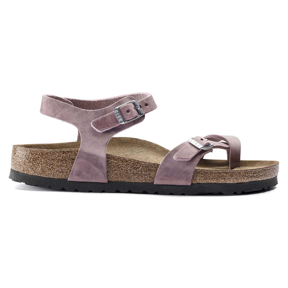 Lavender Birkenstock Taormina Oiled Leather Women's Back Strap Sandals | KmgVO4MQcpV