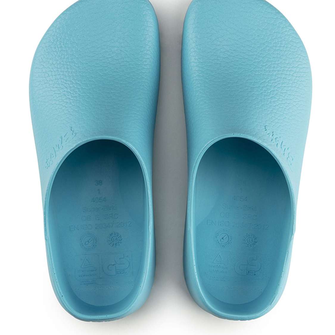 Light Blue Birkenstock Super-Birki Polyurethane Women's Clogs | znoi38T8jmg