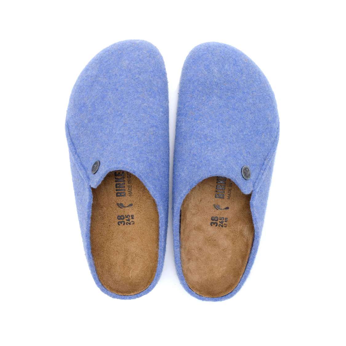 Light Blue Birkenstock Zermatt Wool Felt Men's Clogs | H2VCQIgRnjT