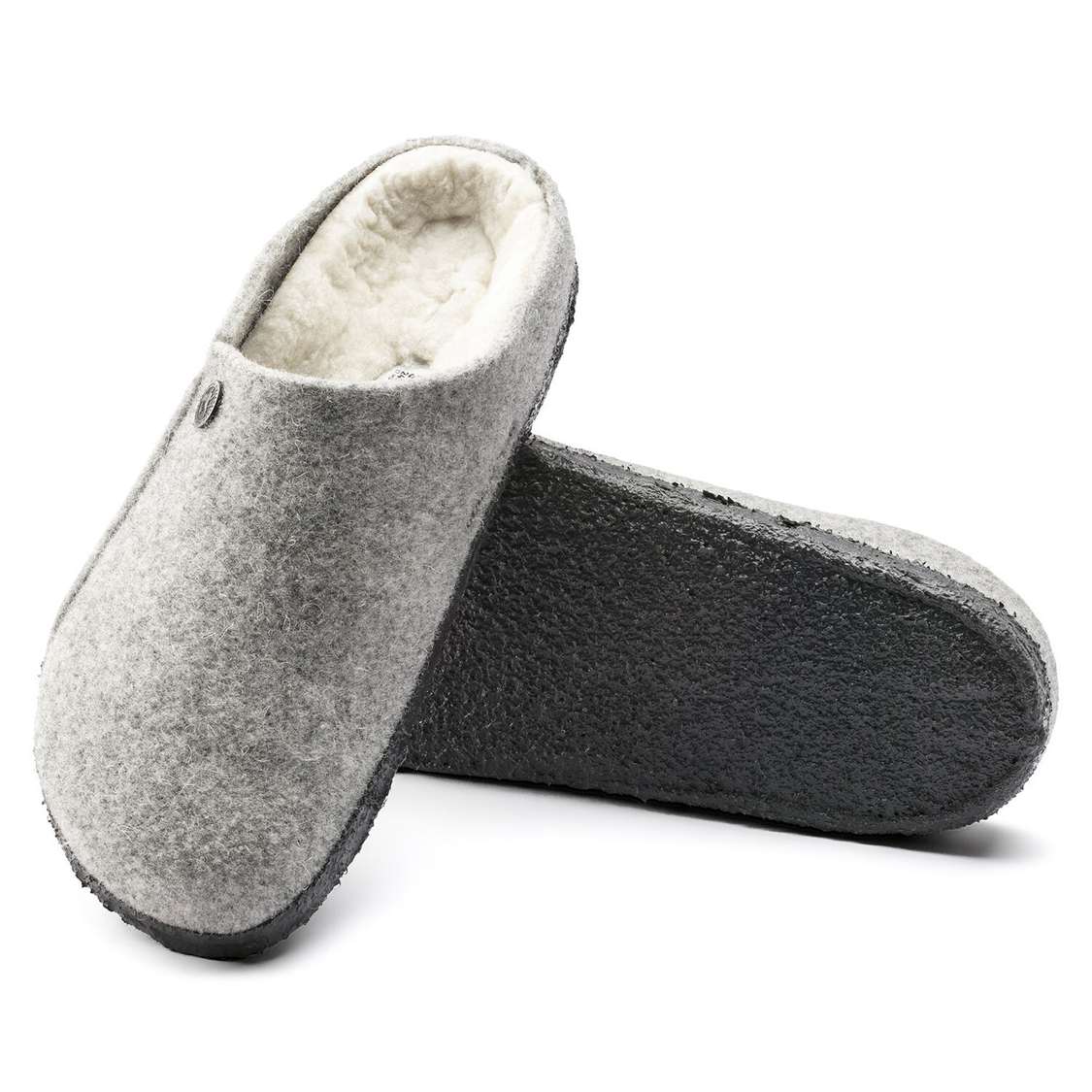 Light Grey Birkenstock Zermatt Wool Felt Men's Clogs | RO8nYtCH9rG