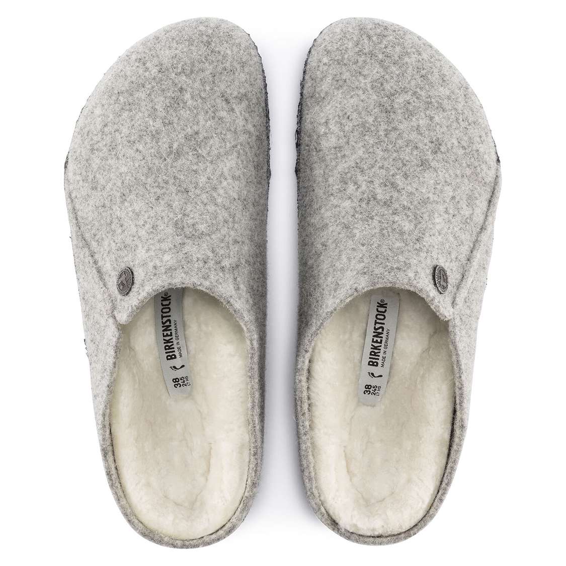 Light Grey Birkenstock Zermatt Wool Felt Men's Clogs | RO8nYtCH9rG