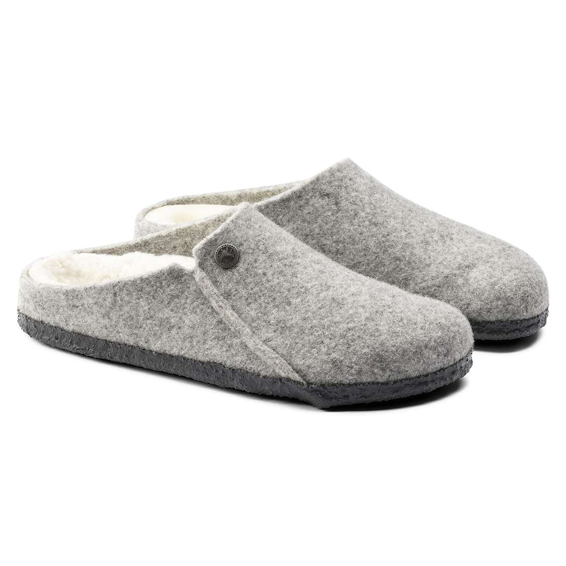 Light Grey Birkenstock Zermatt Wool Felt Men's Clogs | RO8nYtCH9rG