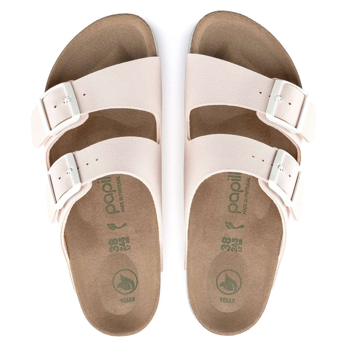 Light Rose Birkenstock Arizona Platform Vegan Birko-Flor Women's Two Strap Sandals | GstapzZ2t6L