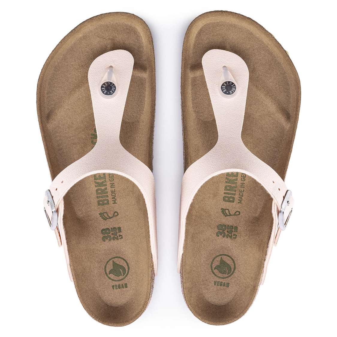 Light Rose Birkenstock Gizeh Vegan Birkibuc Women's Thong | QIuy6d8Uxmi