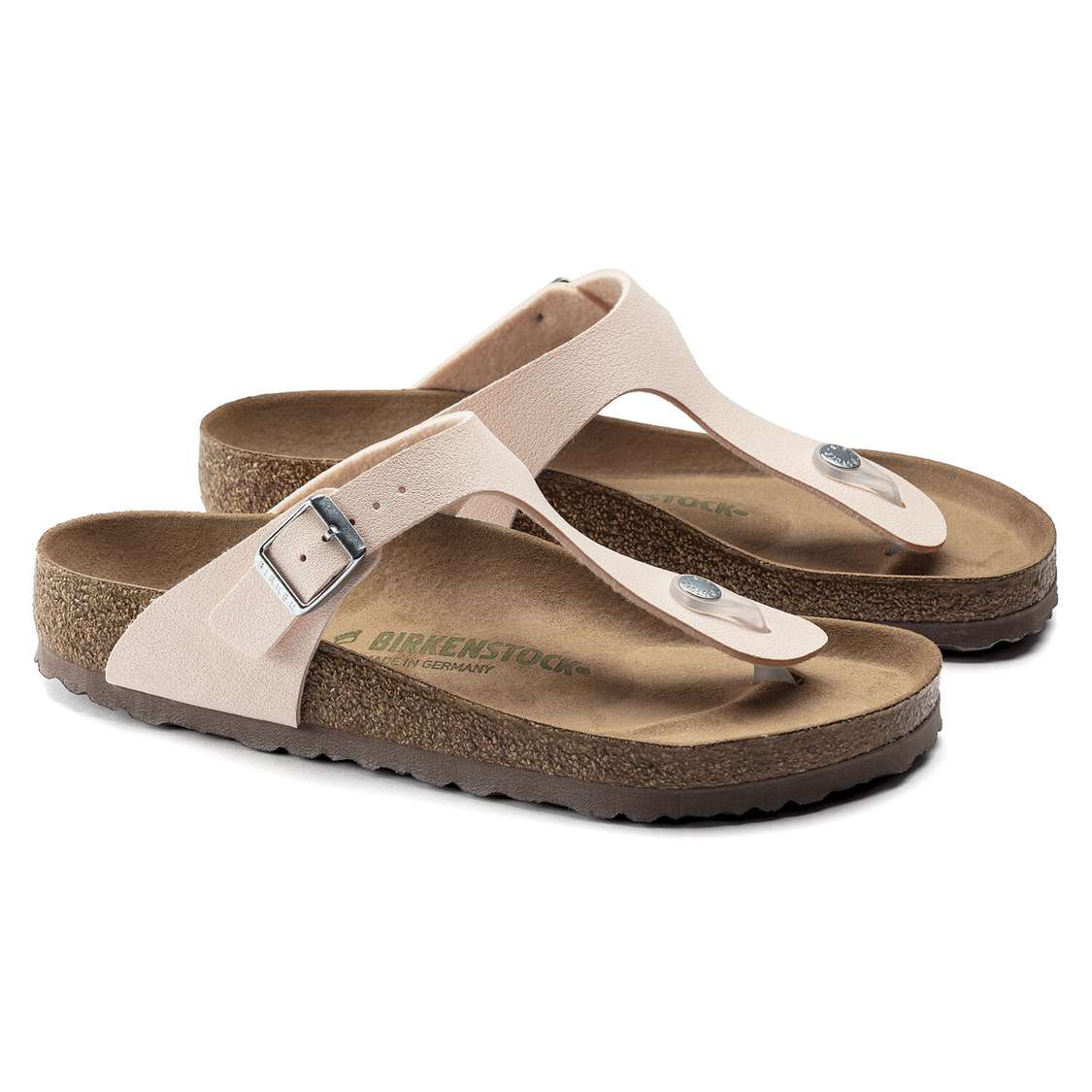 Light Rose Birkenstock Gizeh Vegan Birkibuc Women's Thong | QIuy6d8Uxmi