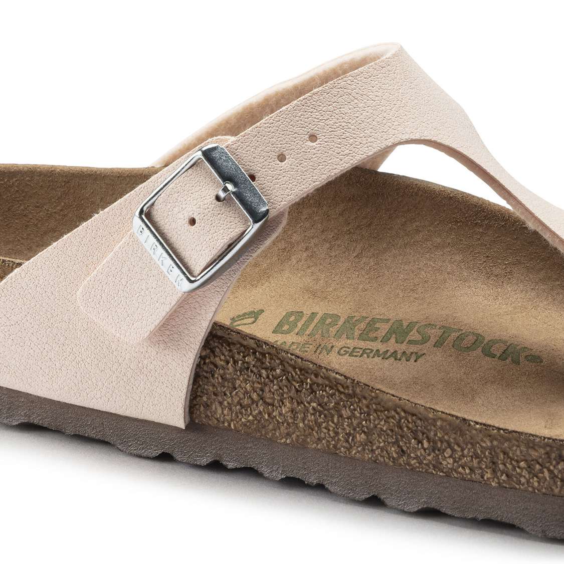 Light Rose Birkenstock Gizeh Vegan Birkibuc Women's Thong | QIuy6d8Uxmi