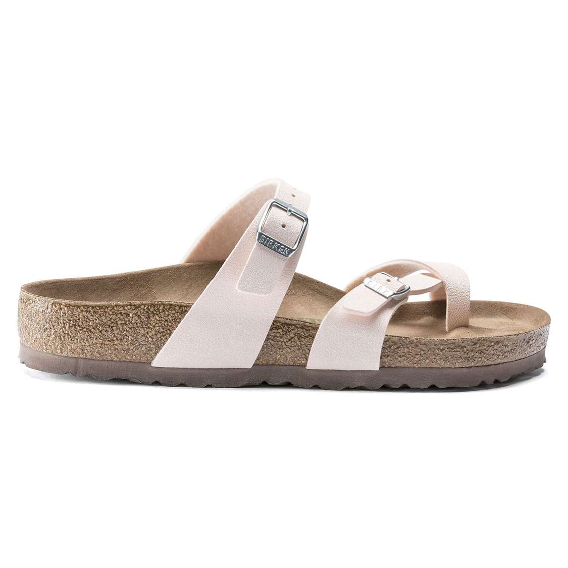 Light Rose Birkenstock Mayari Vegan Birkibuc Women's Thong | aerNXeGo69x