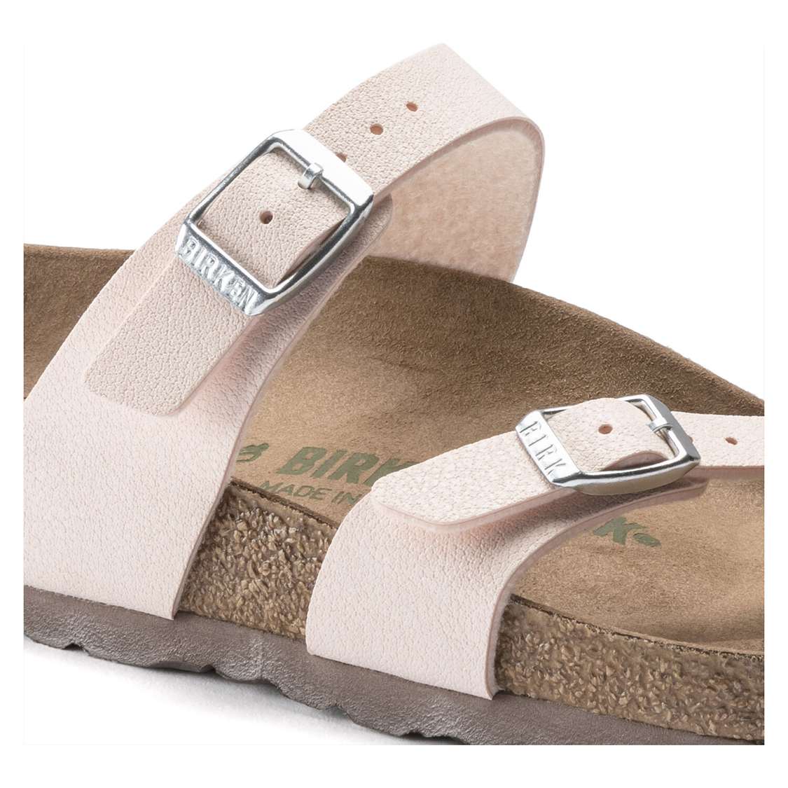 Light Rose Birkenstock Mayari Vegan Birkibuc Women's Thong | aerNXeGo69x