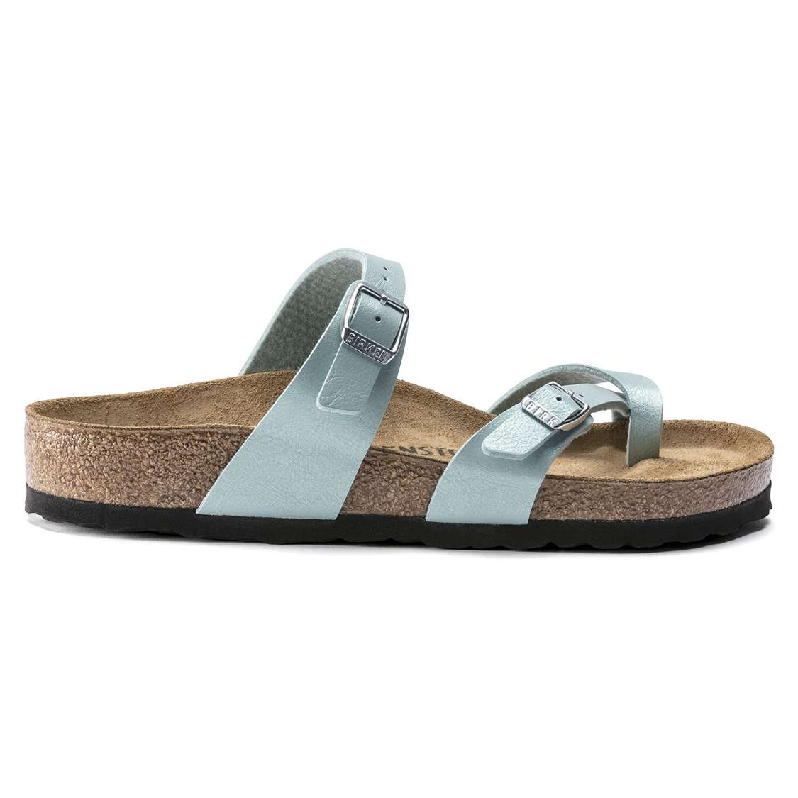 Light Turquoise Birkenstock Mayari Birko-Flor Women's Two Strap Sandals | 4nHAU1AKJOH