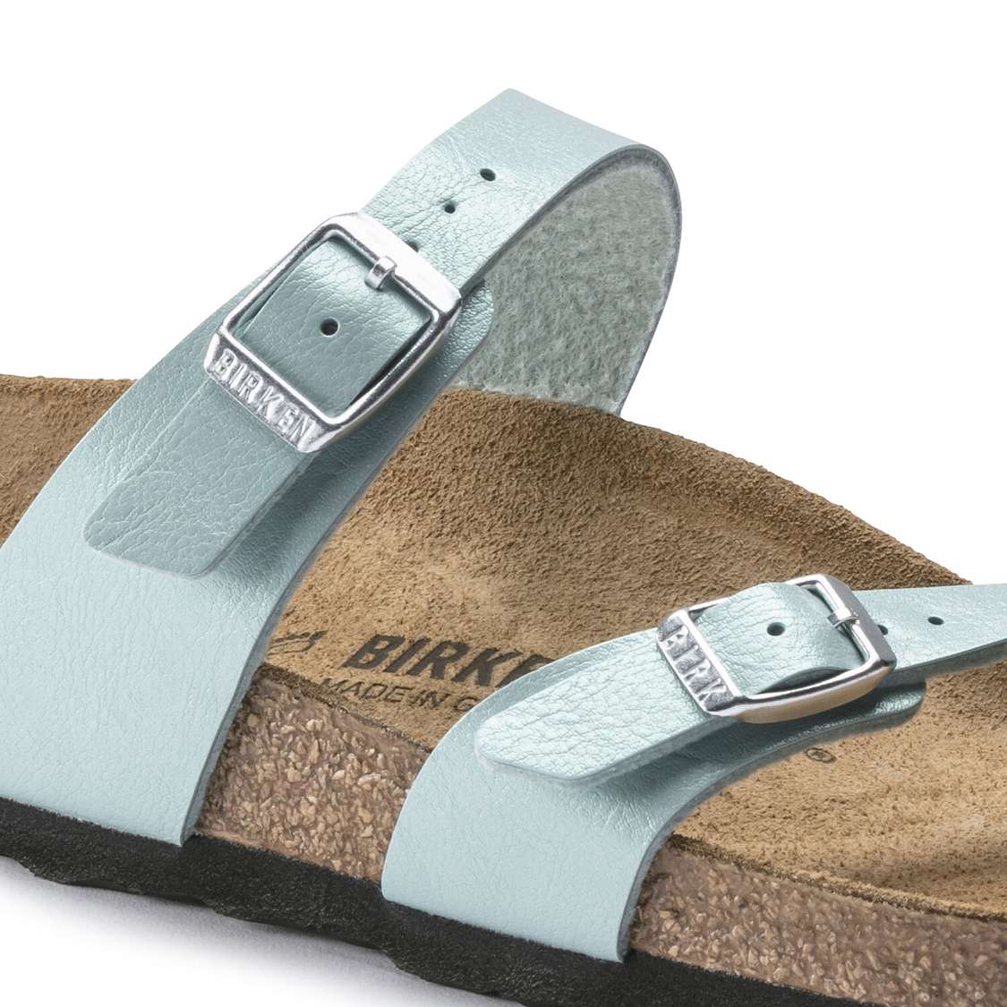 Light Turquoise Birkenstock Mayari Birko-Flor Women's Two Strap Sandals | 4nHAU1AKJOH