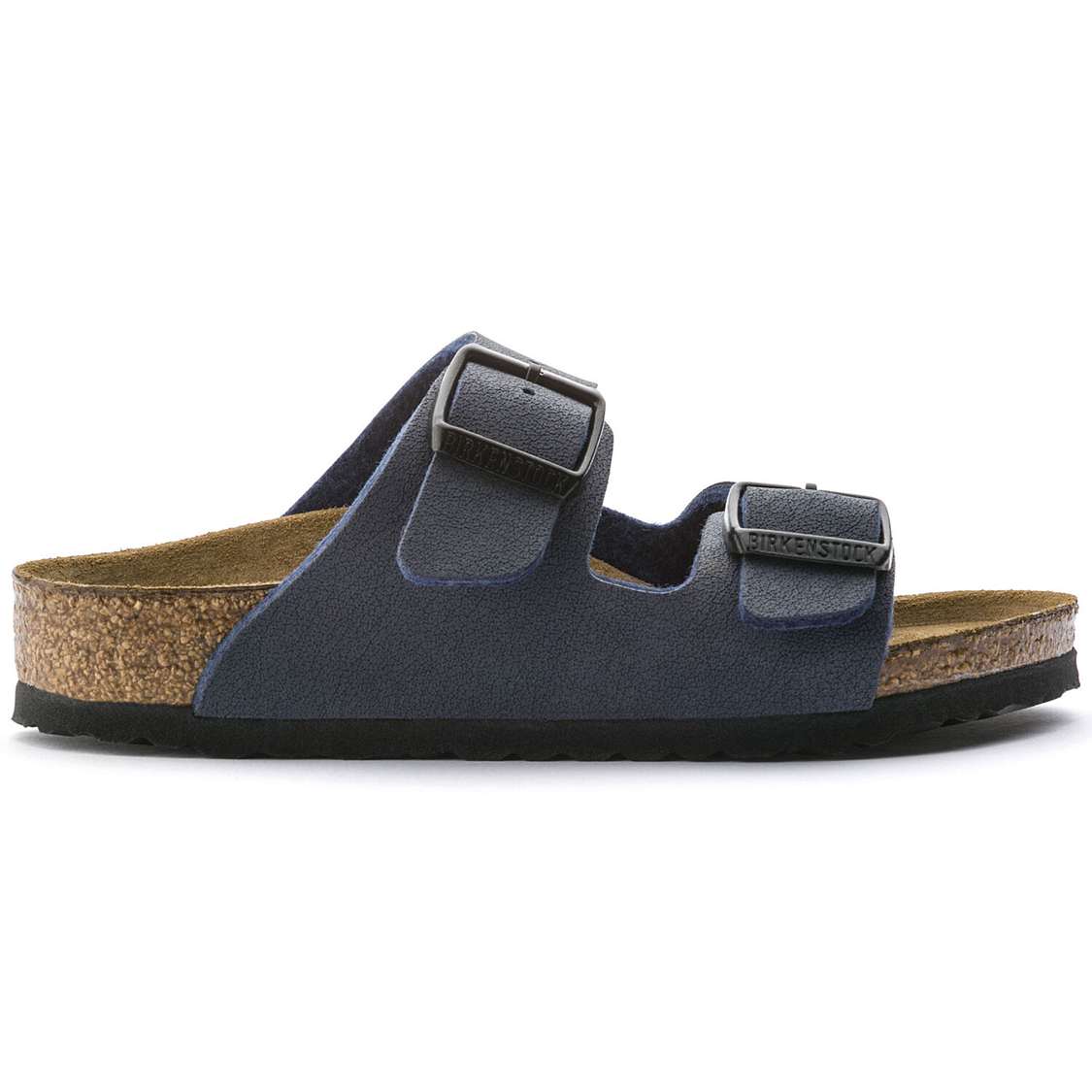 Navy Birkenstock Arizona Birkibuc Kids' Girls Sandals | MpsTRfS7hnT