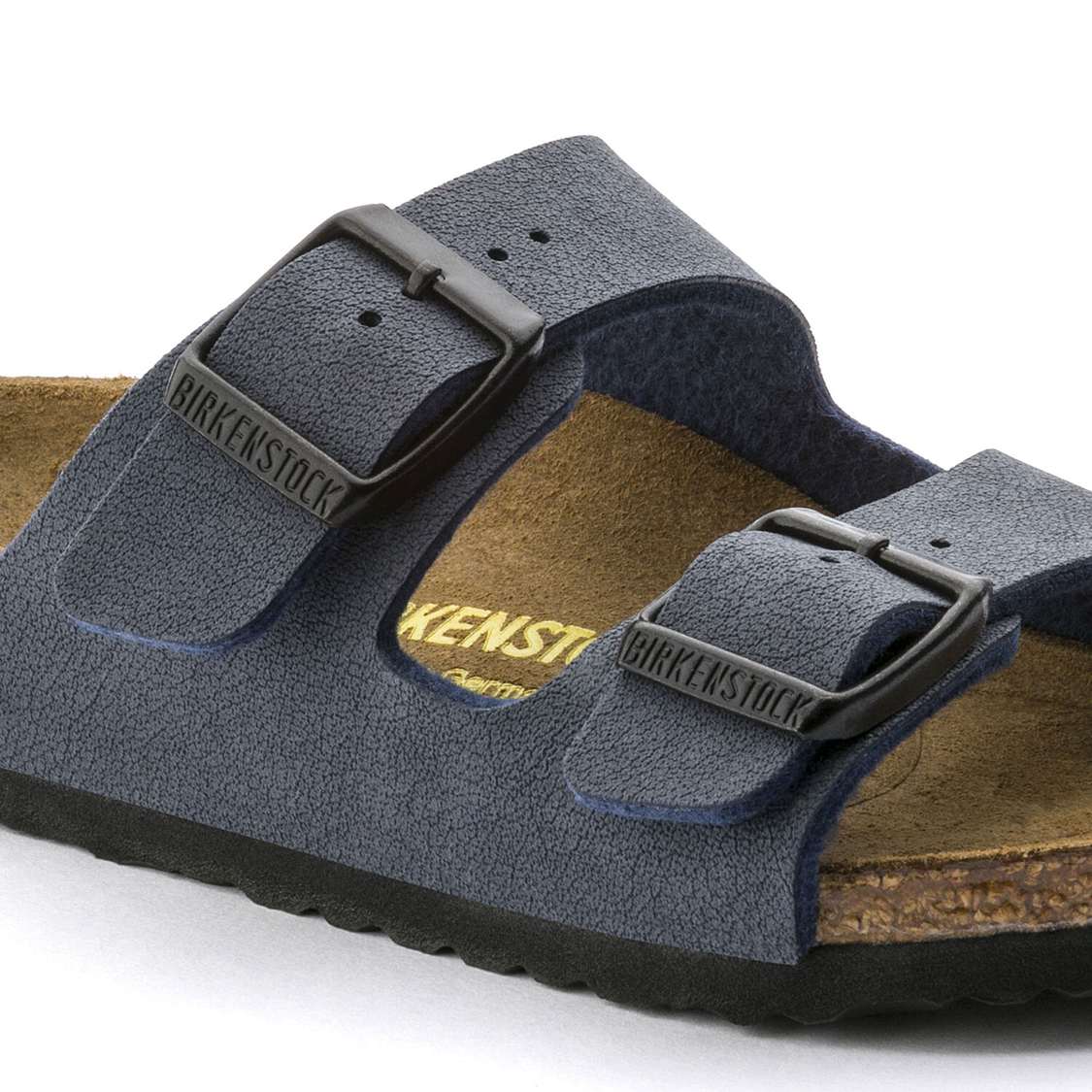 Navy Birkenstock Arizona Birkibuc Kids' Girls Sandals | MpsTRfS7hnT