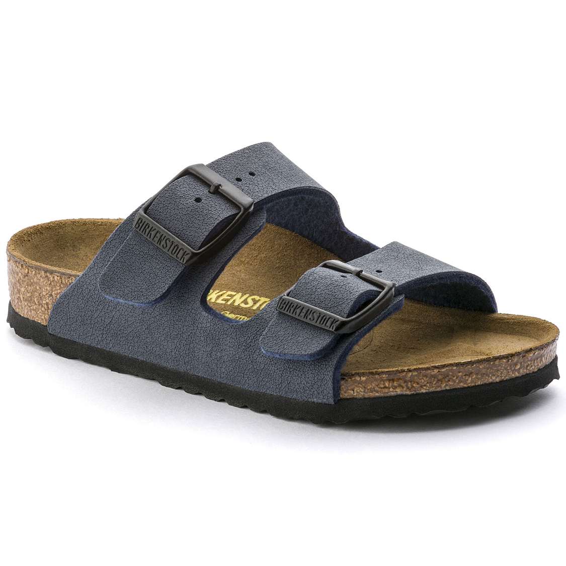 Navy Birkenstock Arizona Birkibuc Kids\' Boys Sandals | bDQkTbUETQT