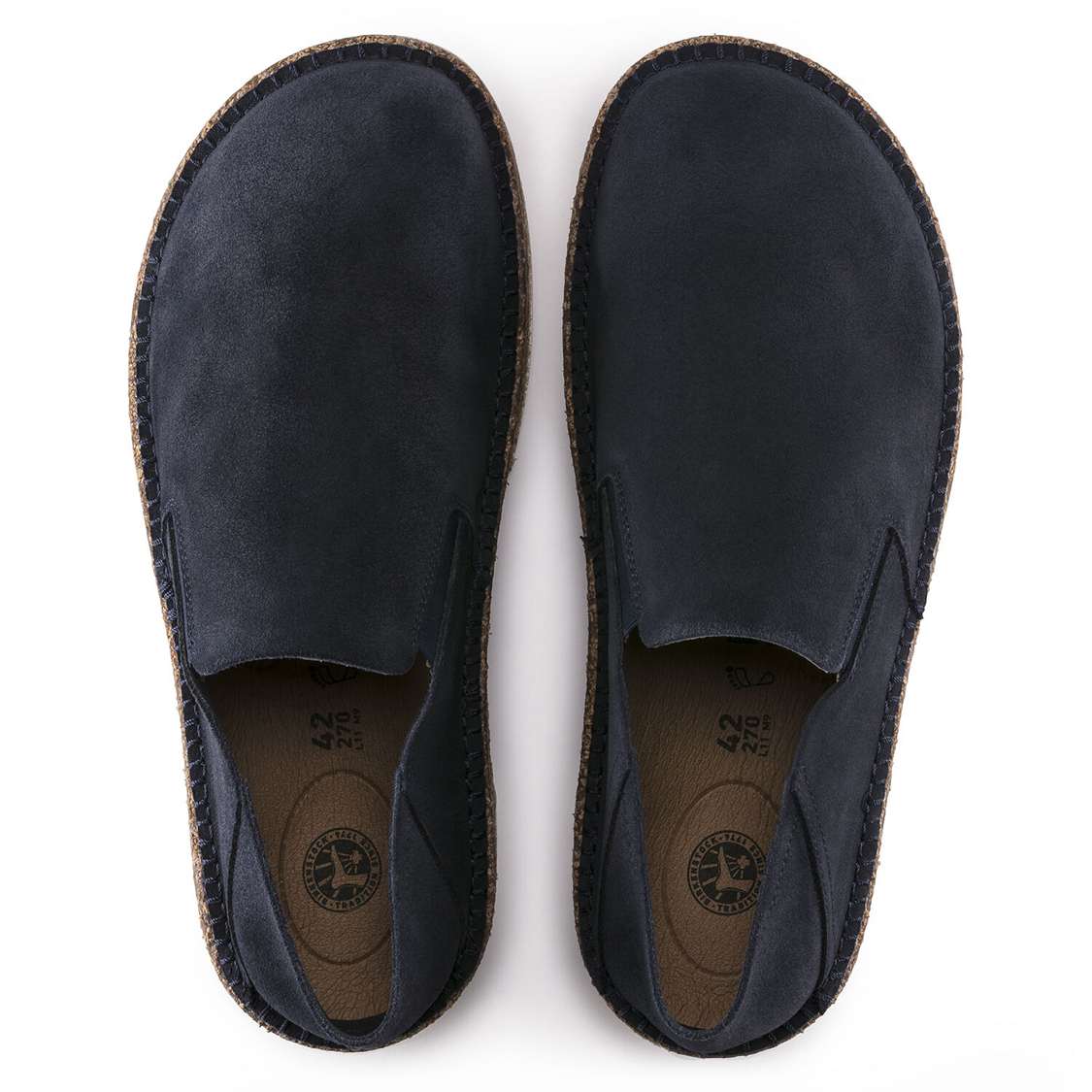 Navy Birkenstock Callan Suede Leather Men's Low Shoes | EqUBkT8GsoU