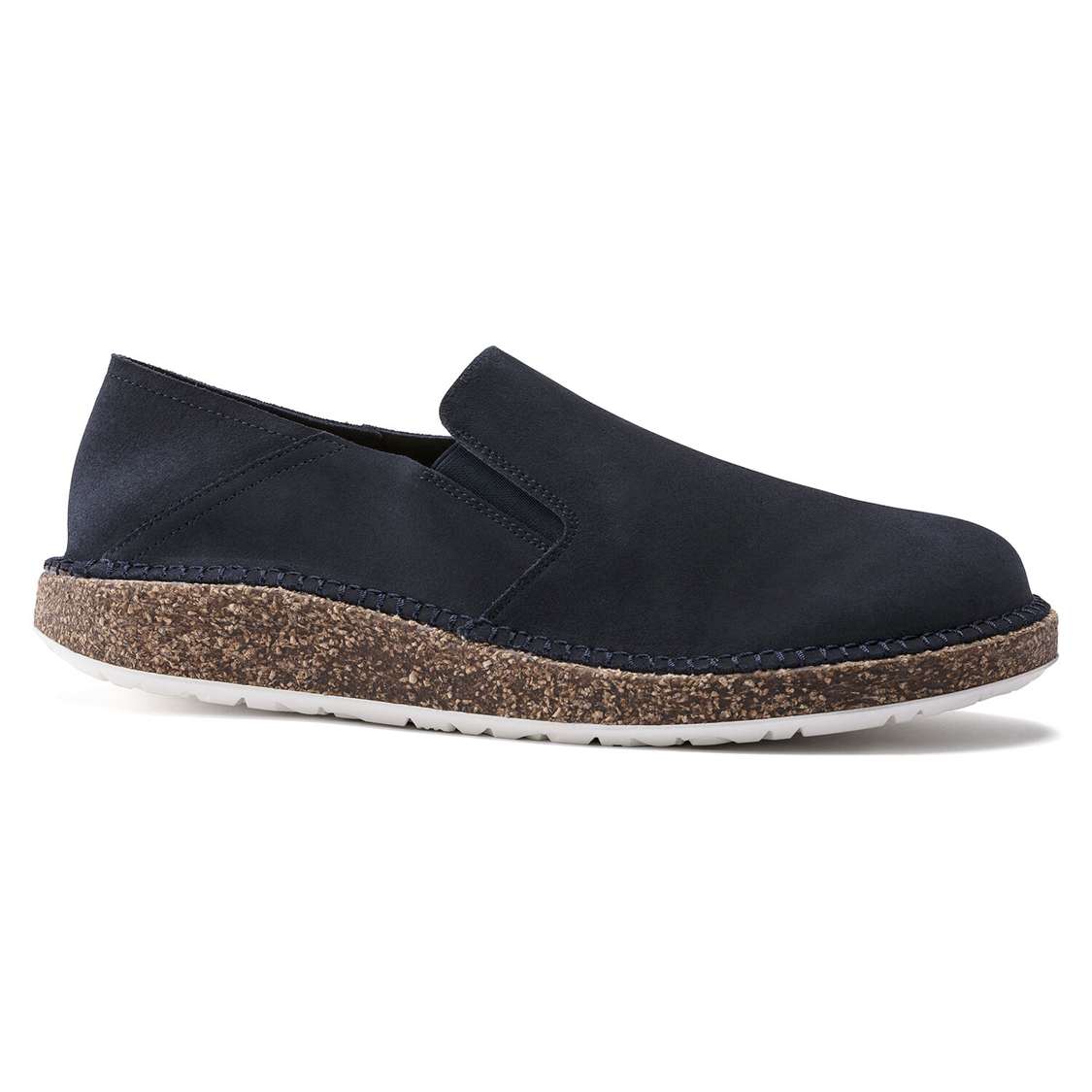 Navy Birkenstock Callan Suede Leather Men's Low Shoes | EqUBkT8GsoU