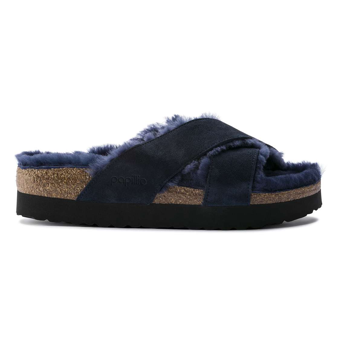 Navy Birkenstock Daytona Suede Leather Women's Wedges Sandals | 7evn5tKVZVY