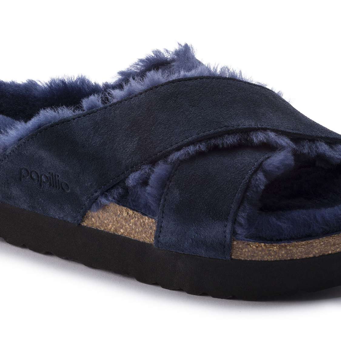 Navy Birkenstock Daytona Suede Leather Women's Wedges Sandals | 7evn5tKVZVY