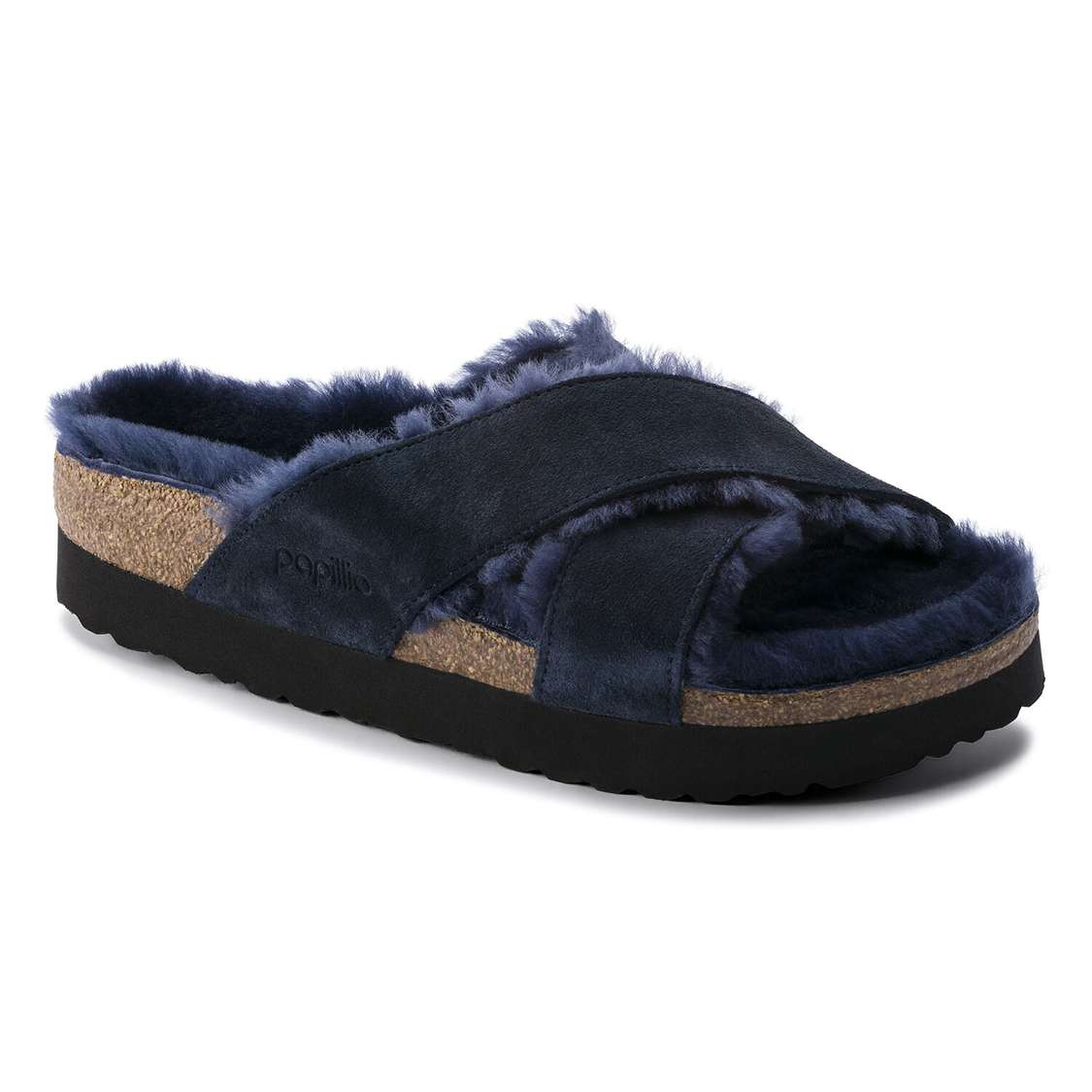 Navy Birkenstock Daytona Suede Leather Women\'s Wedges Sandals | 7evn5tKVZVY