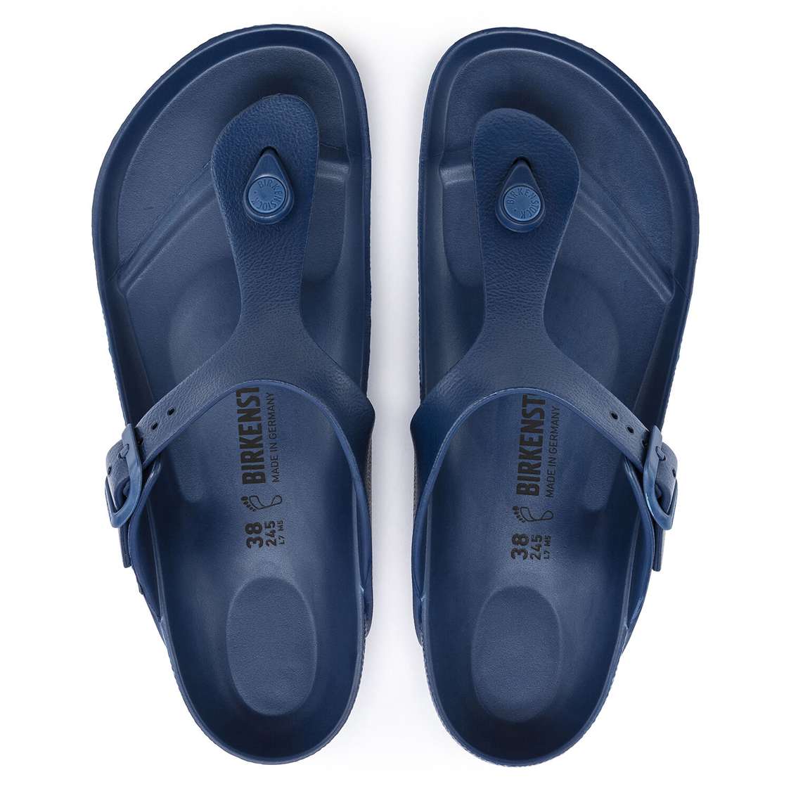 Navy Birkenstock Gizeh Essentials EVA Men's Water Friendly Sandals | zRWCcRrSuef