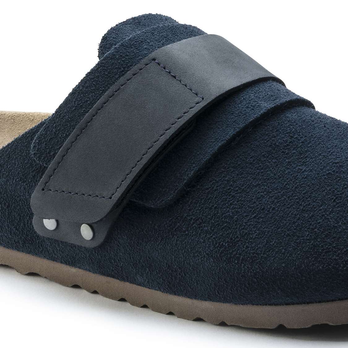 Navy Birkenstock Nagoya Suede Leather Men's Clogs | nWXwu2Q4WYj