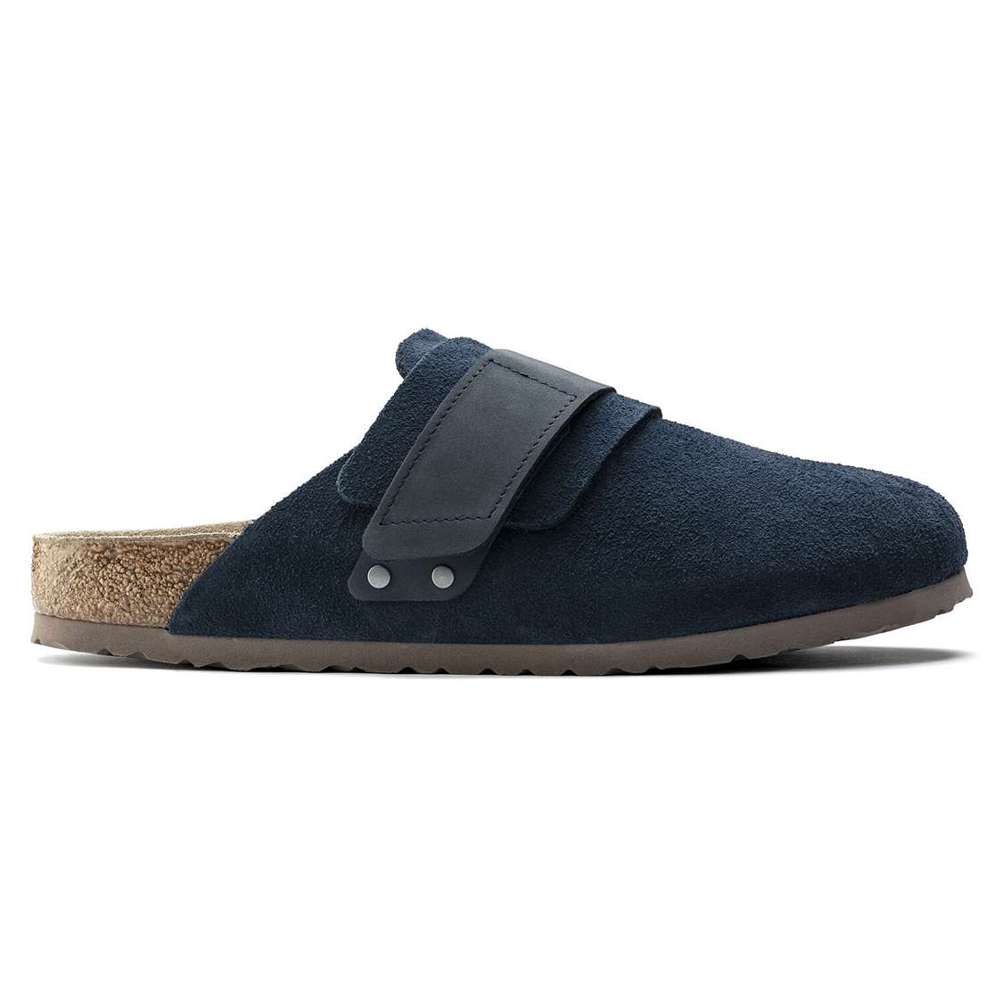 Navy Birkenstock Nagoya Suede Leather Women's Clogs | dZvIXJ73hDv