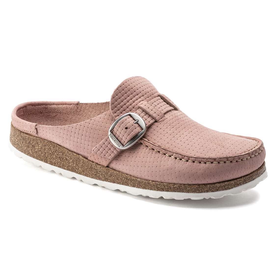 Pink Birkenstock Buckley Nubuck Leather Women\'s Clogs | RKHgd7EQLki