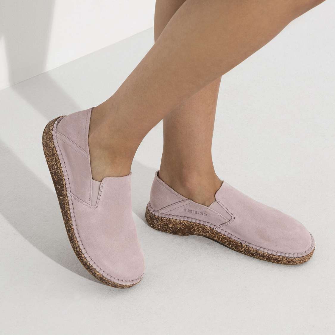 Pink Birkenstock Callan Suede Leather Women's Low Shoes | wiTkWxz22w4