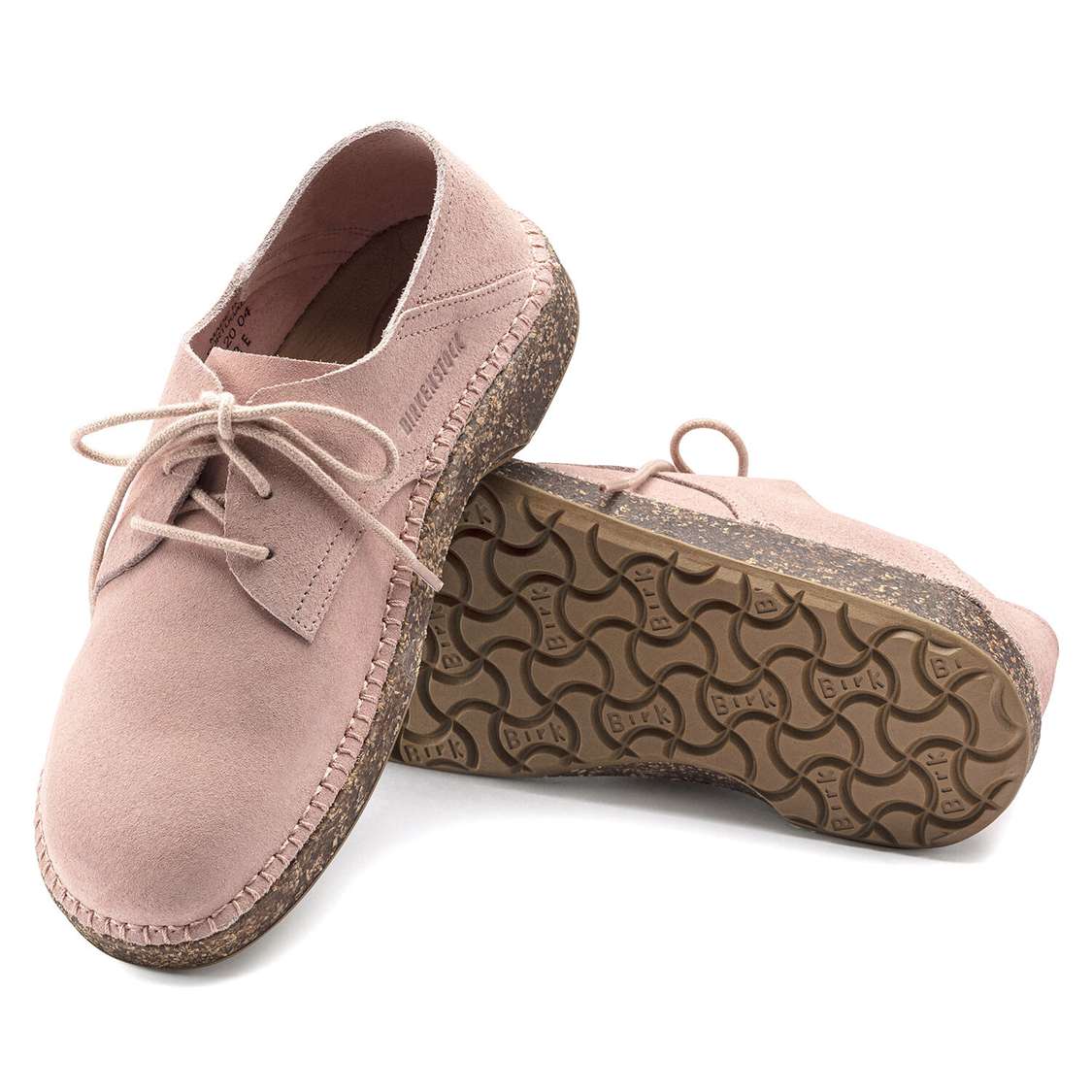 Pink Birkenstock Gary Suede Leather Men's Lace Up Shoes | jWjgxXwm9mN