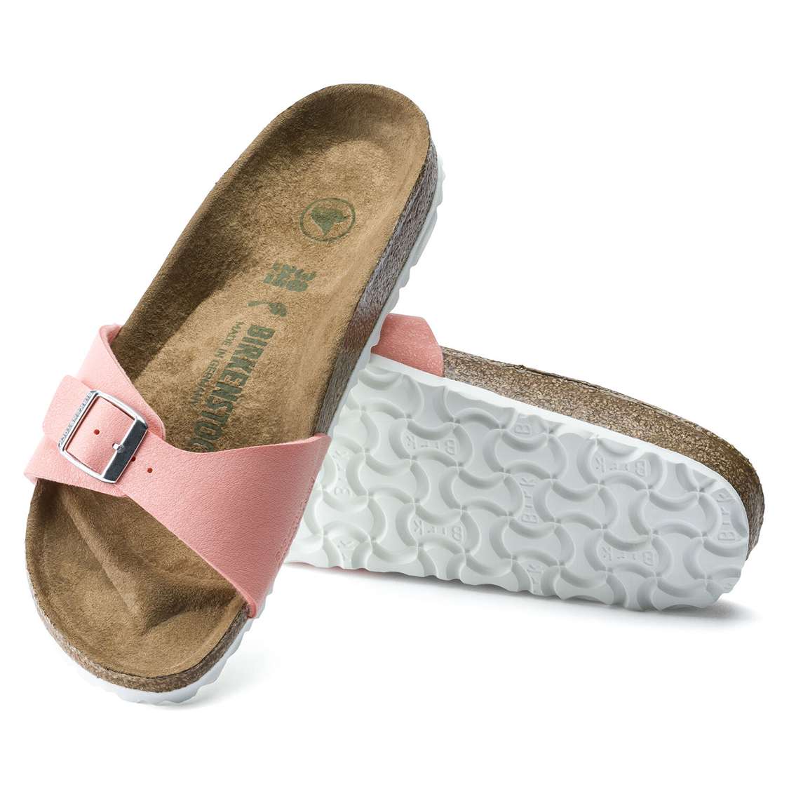 Pink Birkenstock Madrid Birkibuc Women's One Strap Sandals | DmPlM8hXnBG