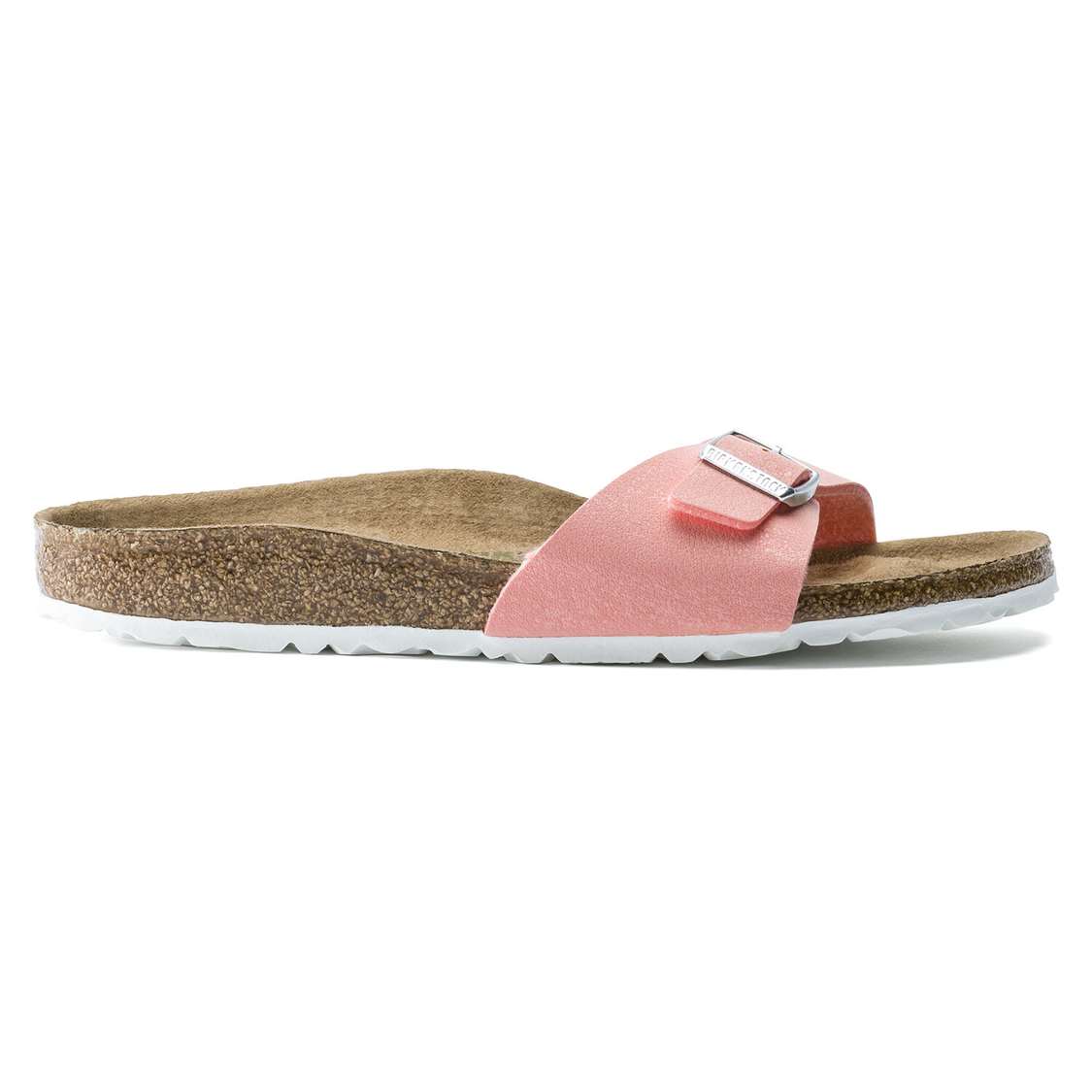 Pink Birkenstock Madrid Birkibuc Women's One Strap Sandals | DmPlM8hXnBG