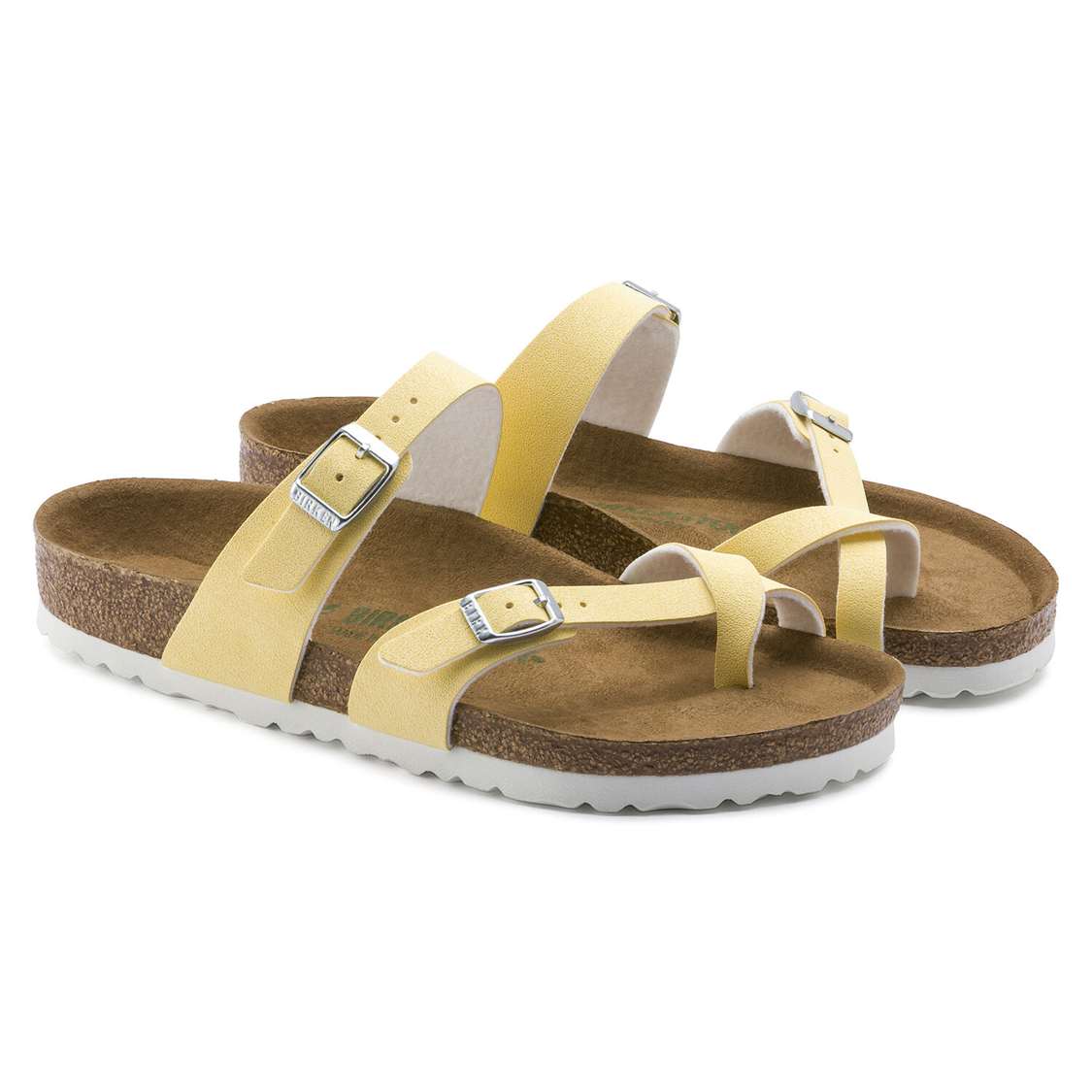 Pink Birkenstock Mayari Vegan Birko-Flor Women's Two Strap Sandals | cJ88susyy3f