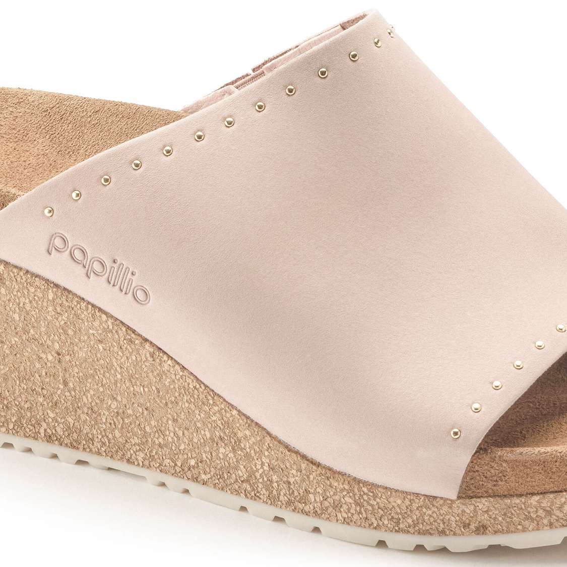 Pink Birkenstock Namica Rivets Nubuck Leather Women's Wedges Sandals | RhudSWgPlrr