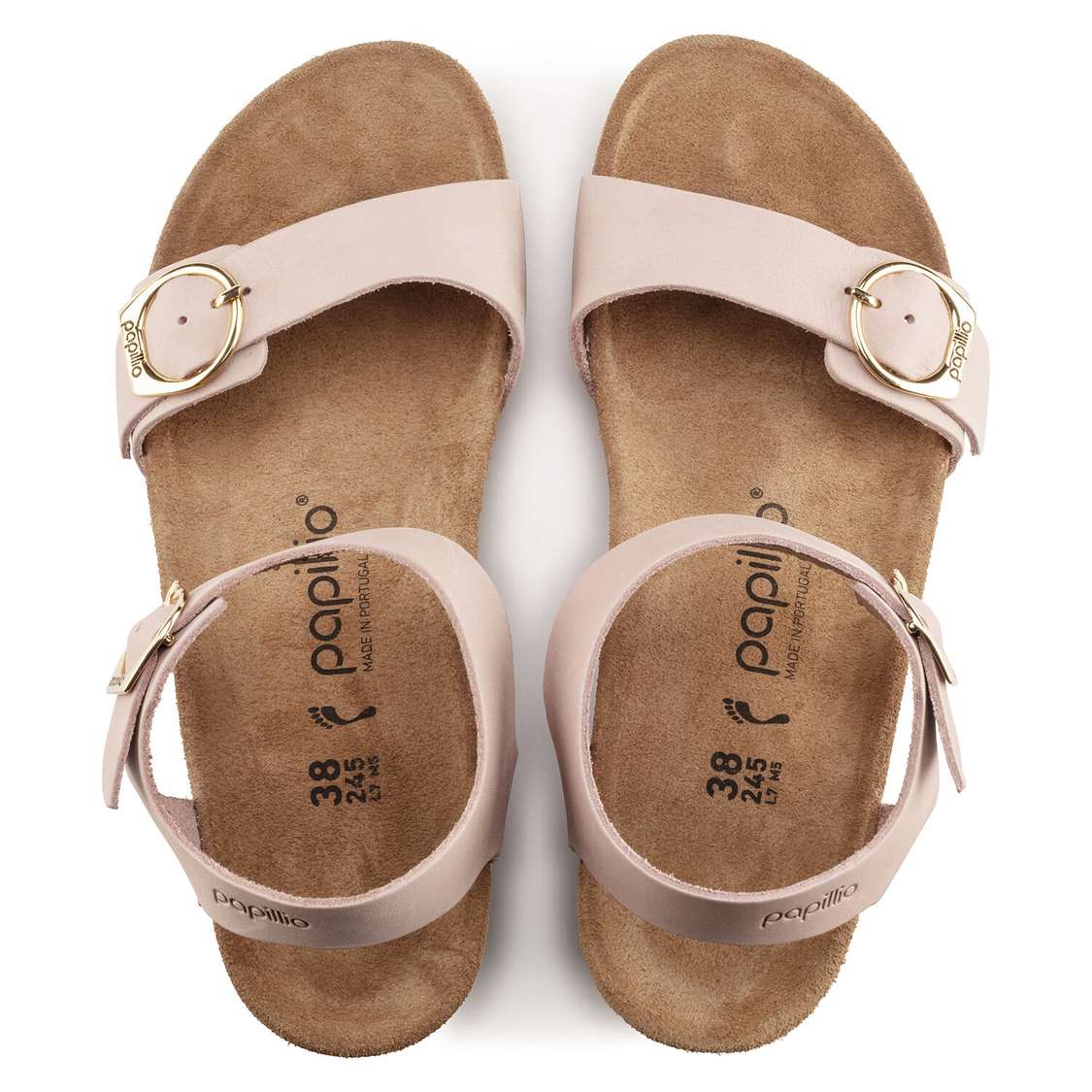 Pink Birkenstock Soley Nubuck Leather Women's Two Strap Sandals | d2wf6CHRmdR