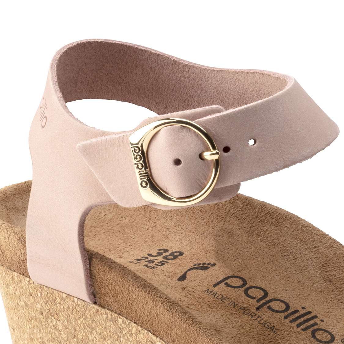 Pink Birkenstock Soley Nubuck Leather Women's Two Strap Sandals | d2wf6CHRmdR