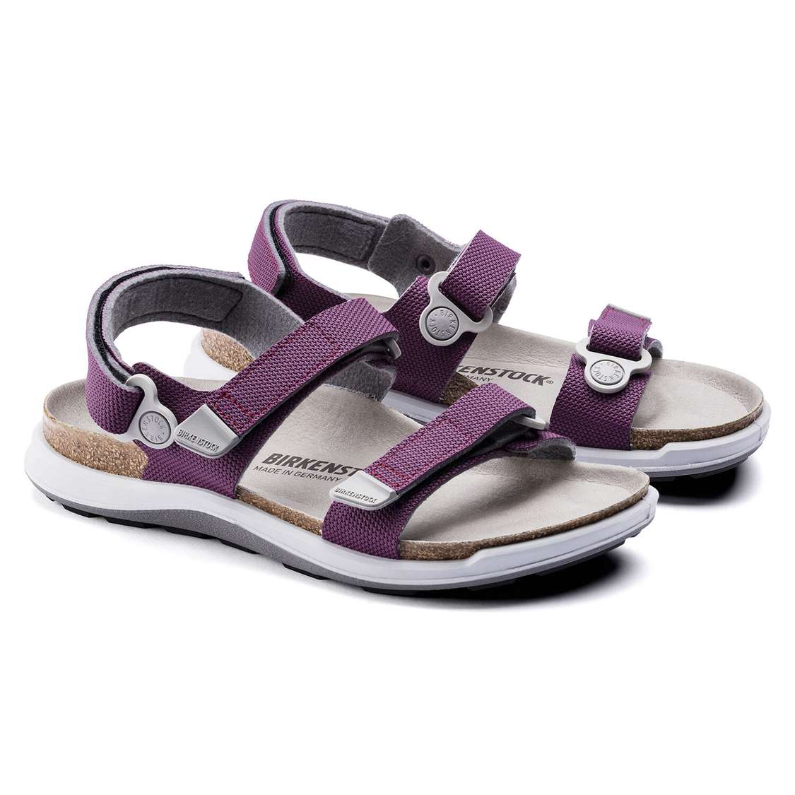 Purple Birkenstock Kalahari Birko-Flor Women's Two Strap Sandals | 26uj1sPf4eC