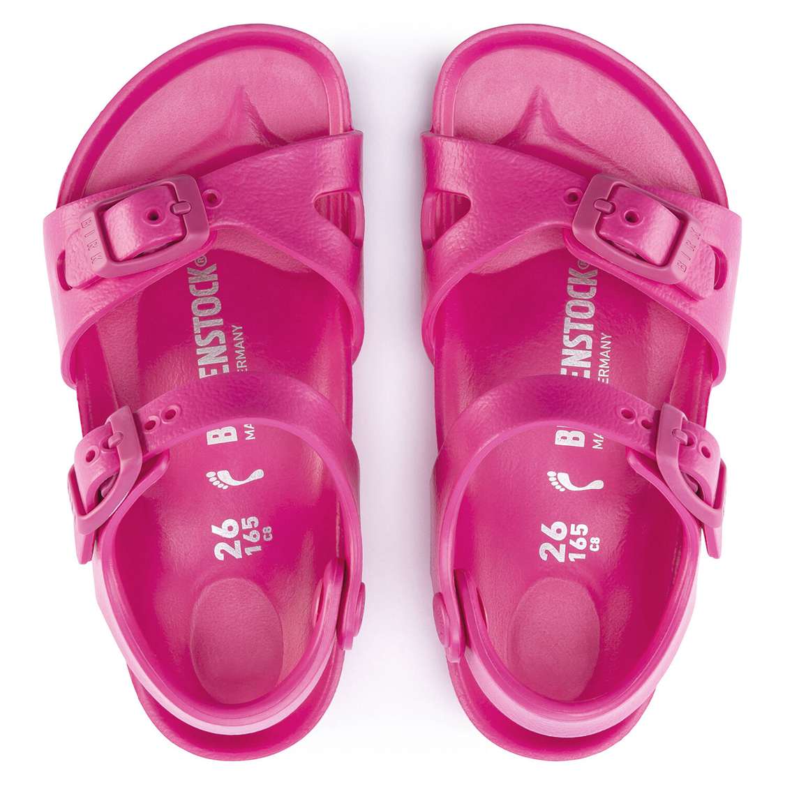 Purple Birkenstock Rio Essentials EVA Kids' Girls Sandals | Og96msLIMqr