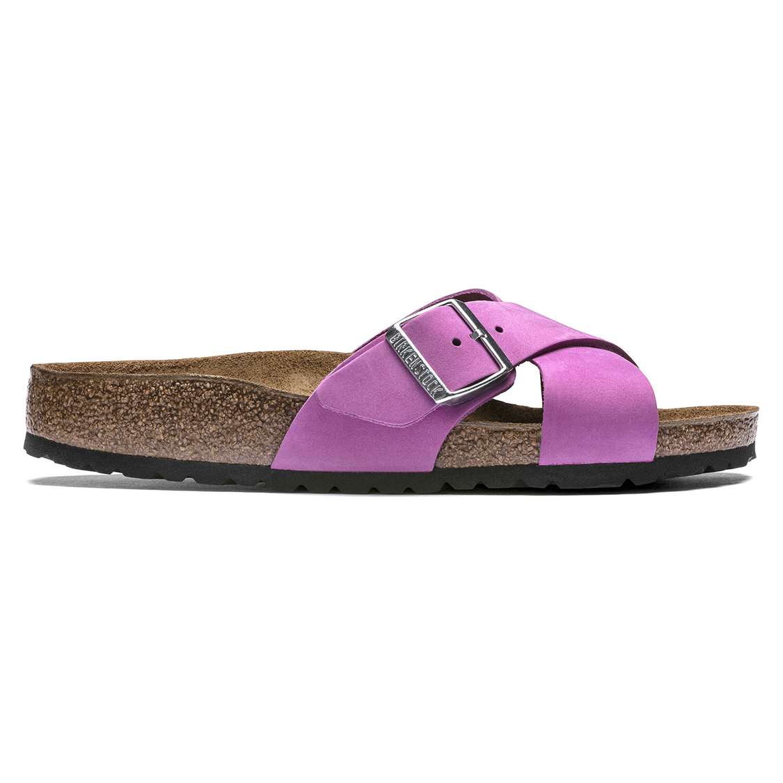 Purple Birkenstock Siena Nubuck Leather Women's Two Strap Sandals | 9GcU5RLRC2f