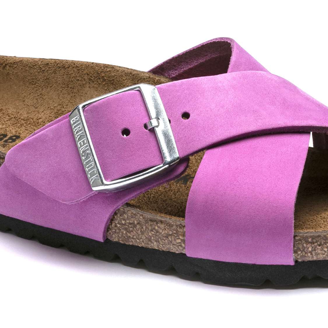 Purple Birkenstock Siena Nubuck Leather Women's Two Strap Sandals | 9GcU5RLRC2f