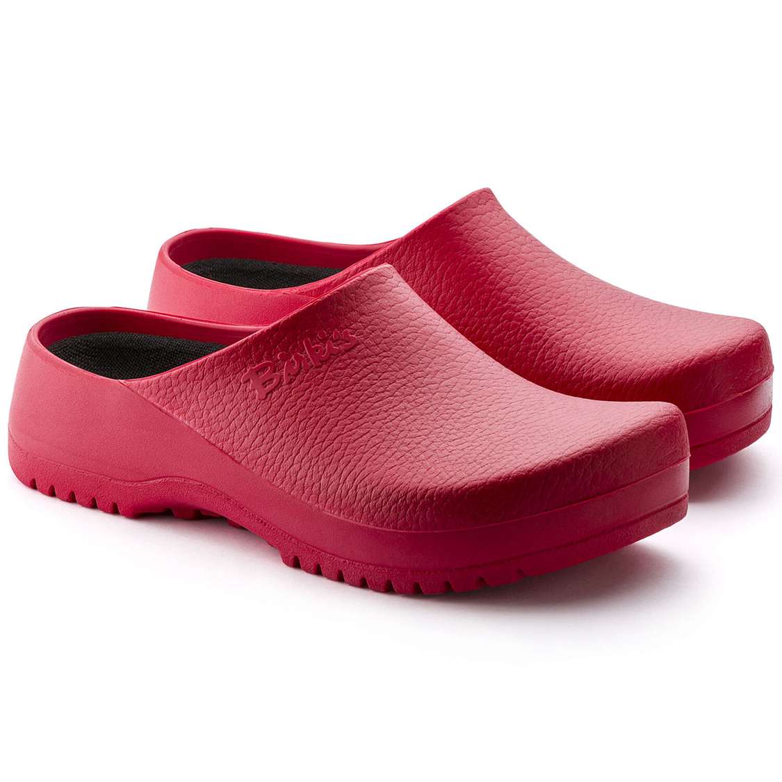 Red Birkenstock Super-Birki Polyurethane Women's Clogs | pIeqhGrc5KW