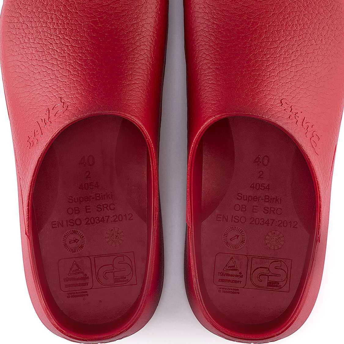 Red Birkenstock Super-Birki Polyurethane Women's Clogs | pIeqhGrc5KW