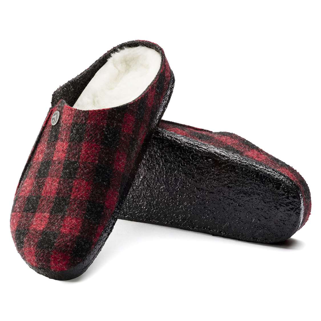 Red Birkenstock Zermatt Wool Felt Men's Clogs | wTnLeE6uJaU