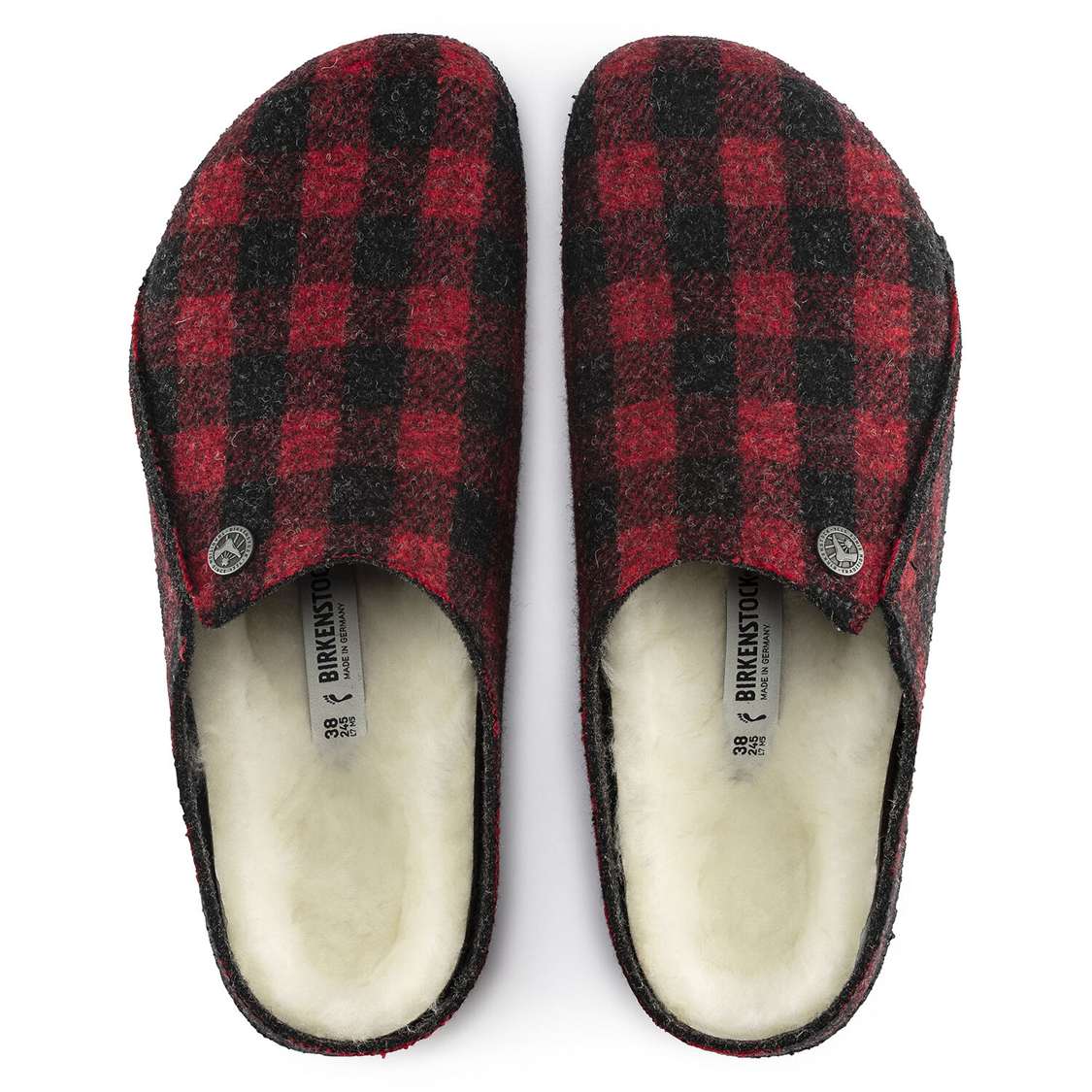 Red Birkenstock Zermatt Wool Felt Men's Clogs | wTnLeE6uJaU