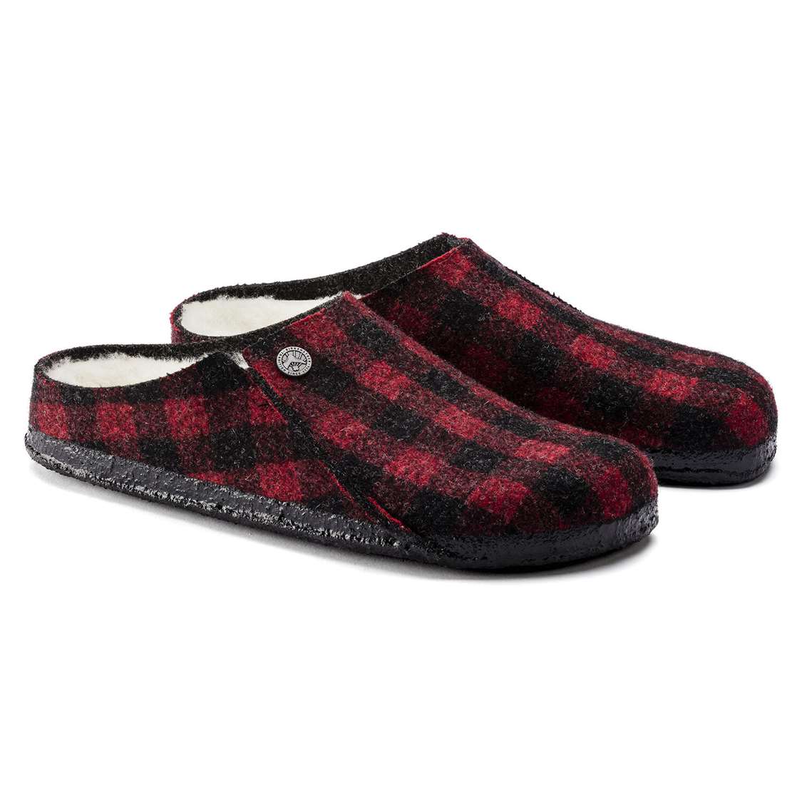 Red Birkenstock Zermatt Wool Felt Men's Clogs | wTnLeE6uJaU