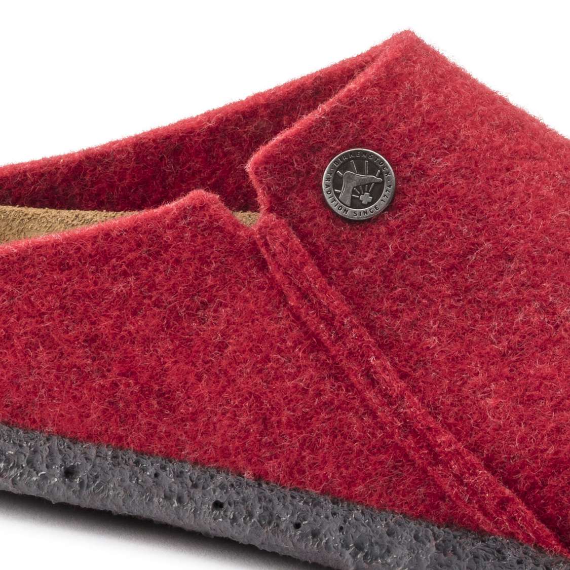 Red Birkenstock Zermatt Wool Felt Men's Clogs | wrXDI2s61XW